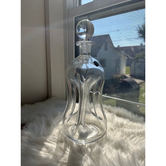 Royal Copenha glass decanter whisky alcohol bar cart MCM clear glass - Picture 7 of 7